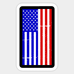 Dual Citizen French American Sticker